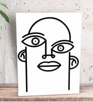 BK Gift Picasso Style Tasarımlı Dekoratif Mini Kanvas Tablo 15x20cm-1