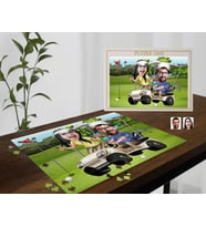 BK Gift Kişiye Özel Sevgililer Karikatürlü 1000 Parça Profesyonel Puzzle-29