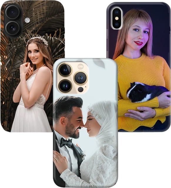 (Tüm Iphone Modelleri) iPhone 6 6S 7 8 11 12 13 14 15 16 17 Pro Max Plus Mini  Kişiye Özel Resimli Fotoğraflı Kılıf