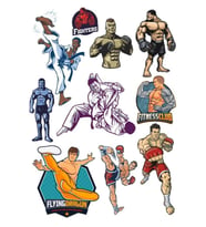 Boks Dövüş Sticker set 13 Parça Telefon, Tablet, Defter, Laptop Sticker