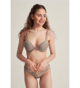 Kadın 5101410 Push Up Dantelli Sütyen Takım
