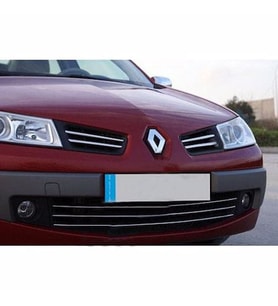 Renault Megane 2 Krom Alt Ön Panjur 3 Parça 2003 - 2008 Arası