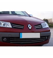Renault Megane 2 Krom Alt Ön Panjur 3 Parça 2003 - 2008 Arası