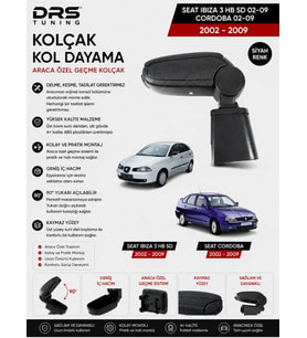 Seat İbiza / Cordoba 2002 -2009 Kolçak Kol Dayama Siyah