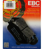 Ebc Fa196 1997-2016 Honda Shadow Spirit 750 Uyumlu Ön Fren Balatası Organik Bala