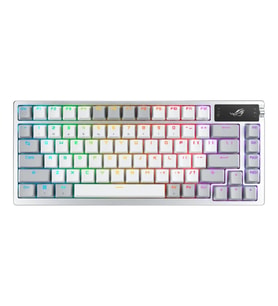 ASUS ROG Azoth ROG NX Snow Switch RGB Kablosuz Türkçe Mekanik Beyaz Gaming Klavye