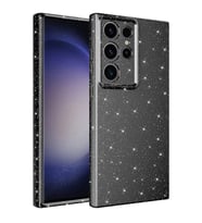 Galaxy S23 Ultra Kılıf Kamera Korumalı Simli Lüks Zore Koton Kapak