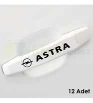 Opel Astra Jant Kapı Kolu Oto Sticker Yapıştırma Etiket 12 Adet ( 10 x 1,5 Cm Ölçü )