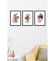 Minimal Soyut Ahşap Dekor Tablo 17x23  M2 (Beyaz)