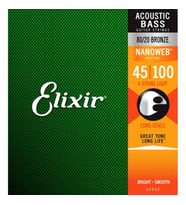 Elixir 14502 Nanoweb Light Akustik Bas Gitar Teli (45-100)
