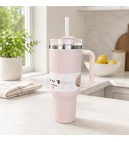MiniQup Sipstraw 900 ML Pipetli Paslanmaz Çelik Termos