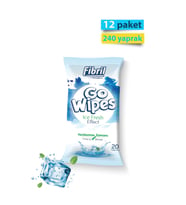 Go Wipes Ice Fresh Islak Mendil X 12 Paket 240 Yaprak