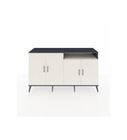 Kronos Konsol 6 Raflı 4 Kapaklı 176x59x99 Antrasit-Aytaşı
