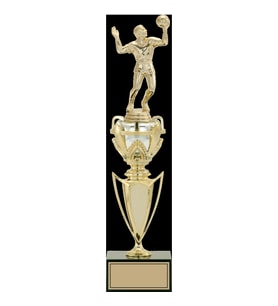 ODAK KUPA - Figürlü Kupalar - Voleybol Erkek Figürlü Kupalar FG-044 C - 39 cm