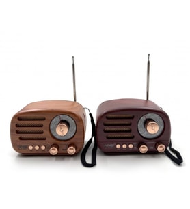 Ahşap Retro Radyo