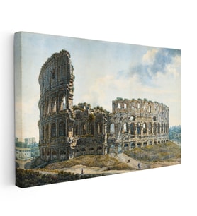 Kanvas Tablo A.L.R. Ducros Colosseum Kalıntıları Roma Harabesi Ressam Tablosu Ev Ofis Dekoru