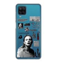 Samsung Galaxy A22/M22/M32 Uyumlu Taylor Swift Desenli Şeffaf Telefon Kılıfı