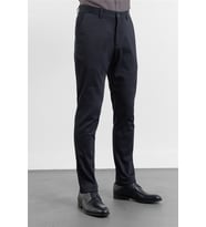 Siyah Yan Cep Düz Paça Armürlü Slim Fit Pamuklu Chino Pantolon 1003260165