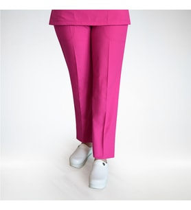 Unisex Fuşya Renk Doktor Hemşire Cerrahi Tek Alt Terikoton Pantolon