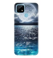 Realme C21 Kılıf Desenli Silikon Great Moon 1301