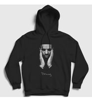 Presmono Unisex Siyah Drizzy Drake Kapüşonlu Sweatshirt 370997tt