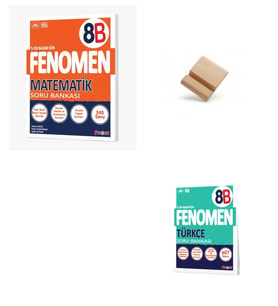 Fenomen LGS 8. Sınıf 2027 B Serisi Matematik ve Türkçe Soru Bankası + Telefon Standı