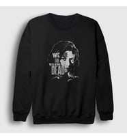 Presmono Unisex Siyah Meggie The Walking Dead Sweatshirt 390331tt