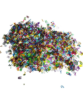 Karışık Glitter Harf Epoksi Reçine Harfleri 5 GRAM  Metalik Karışık Renkler