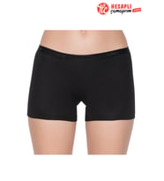 Yıldız 3625 Kadın Siyah Modal Pamuklu Rahat Kemerli Boxer