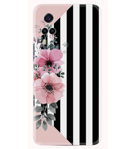 Vivo Y53S Kılıf Resimli Desenli Baskılı Silikon Kılıf Flowers 4 1390