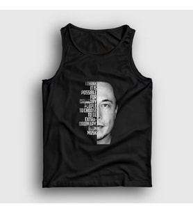 Presmono Unisex Siyah Extraordinary Elon Musk Atlet 333652tt