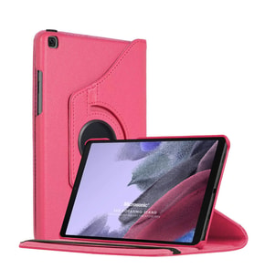 Microsonic Samsung Galaxy Tab A7 Lite T225 Kılıf 360 Rotating Stand Deri Pembe