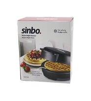 DÖKÜM BELÇİKA WAFFLE MAKİNESİ ELEKTRİKLİ 4 WAFFLE YAPIŞMAZ YÜZEY 1000W SSM-2589 (5343)