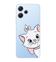 Xiaomi REDMI 12 Uyumlu Marie Kedicik Desenli Şeffaf Telefon Kılıfı
