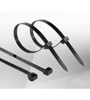 AskerVadisi Plastik Cırt Kullan-At Kelepçe Siyah Renk 2 Adet (8.0 mm X 45 cm)