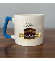 Kabe Baskılı Mavi Kulplu D Kupa