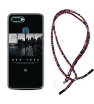 Oppo A5S A15 A16 A54 A55 A73 A74 Kılıf Boyun Asklı Rasta Silikon New York 1612