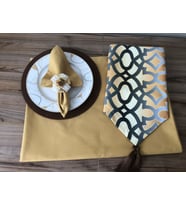 SOFRA SUNUM DEGRADE OTTOMAN DESENLİ (Krem)