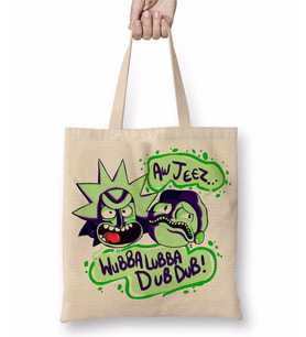 Rick Sanchez Morty Smith Bez Çanta Uzun Saplı
