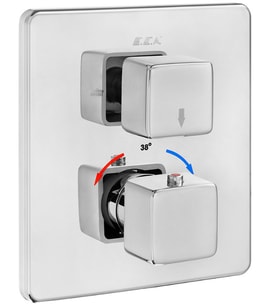 ECA Termostatik Ankastre Banyo Bataryası Sıva Üstü 2 Yollu 102167216-KDE