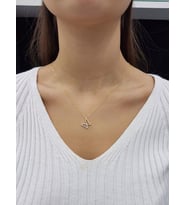 Kelebek 18K Altın Kaplama Kolye (Karışık)