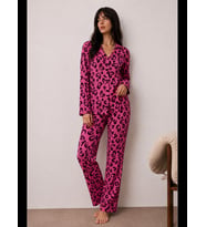 Night Kadın Düğmeli Kışlık Ev Pijama Takımı