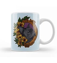 French Bulldog 05 Kupa Bardak Porselen