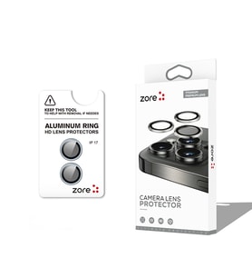 iPhone 17 Kamera Lens Koruyucu CL-12 Premium Safir Parmak İzi Bırakmayan Anti-Reflective Mavi Açık