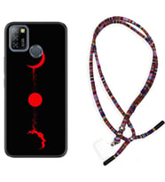 INFINIX Smart 4 5 6 Zero 8 S5 Pro Kılıf Boyun Asklı Rasta Silikon Red Moon 1710