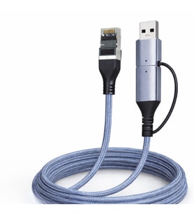 Usb 3.0 Type-C 2 In 1 Gigabit Ethernet Adapter ZR1159