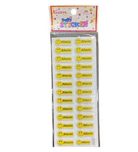 Ticon Süpersin Aferin Harika Sticker - 3 adet