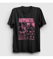 Presmono Unisex Siyah Kawaii Müzik Babymetal T-Shirt 527381tt