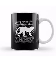 All I Want For Christmas Is A Monkey Knit Pattern Kupa Bardak Porselen