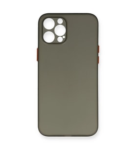 İphone 12 Kılıf Pp İnce Kapak - Gri